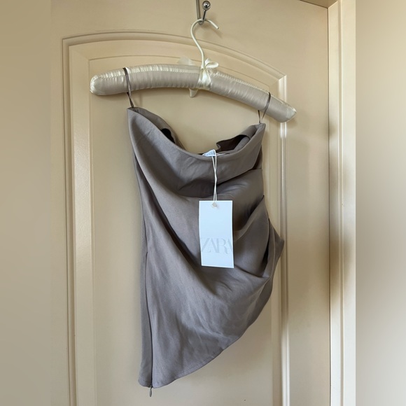 *NEW* ZARA TUBE TOP (WOMEN’S MEDIUM) - Picture 2 of 2